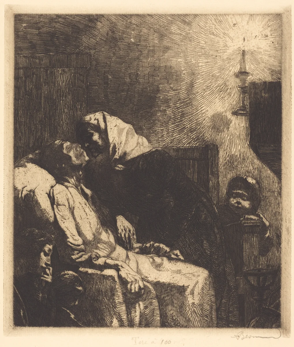 The End by Albert Besnard, print, 1883