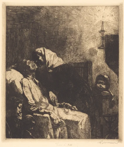 The End by Albert Besnard, print, 1883