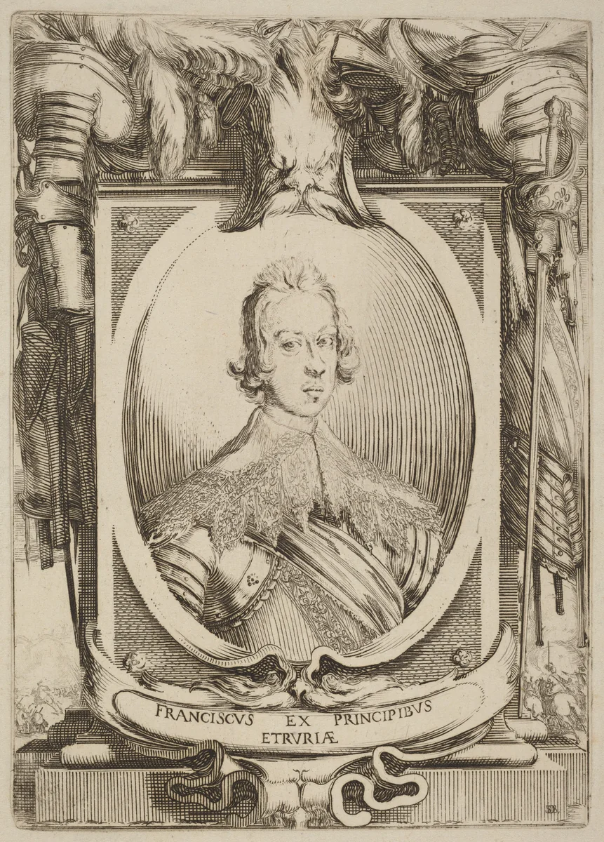 Francesco de Medici, Prince of Tuscany by Stefano della Bella, print, 1610-1664