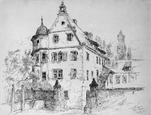Old Schloss, Germany by Andrew Fisher Bunner, artwork, 1876