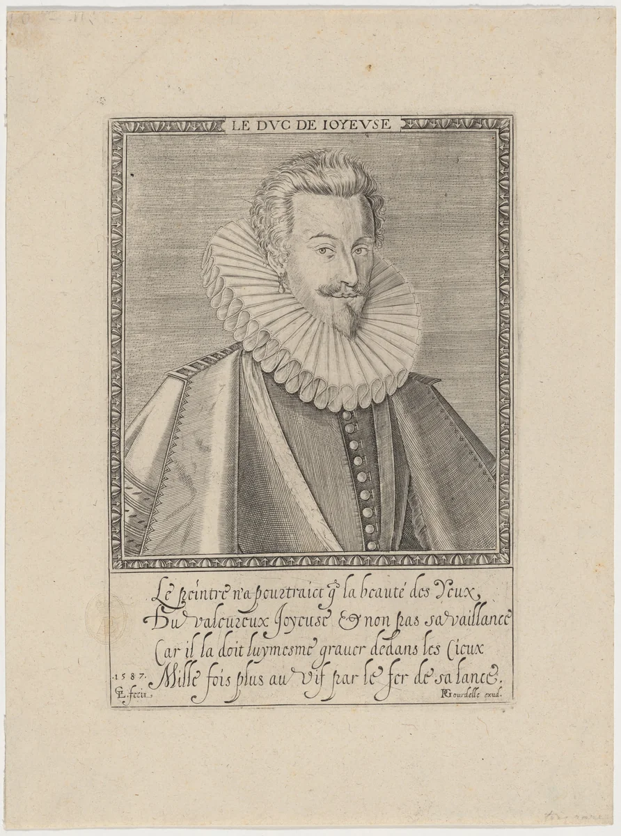 Anne, Duc de Joyeuse by Unknown 19th Century, print, 1587