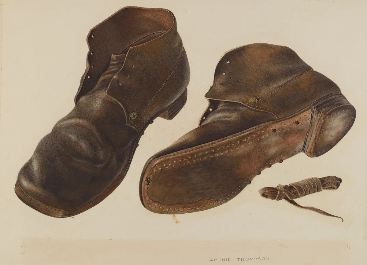 Shoes by Albert Rudin; Archie Thompson, index of american design, 1940