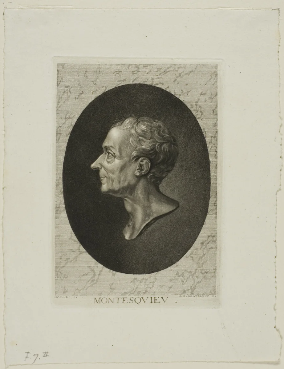 Montesquieu by Jean-Baptiste de Grateloup, print, 1755-1817