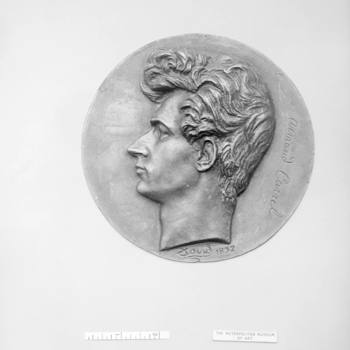 Armand Carrel (1800–1836), French publicist by Pierre-Jean David d'Angers, metalwork, 1832