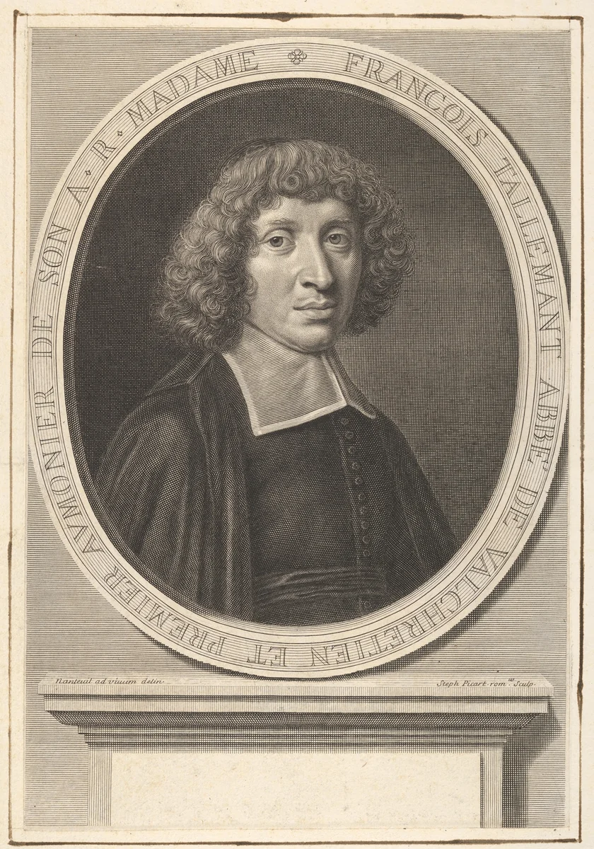 François Tallemant by Etienne Picart, print, 1645-1721