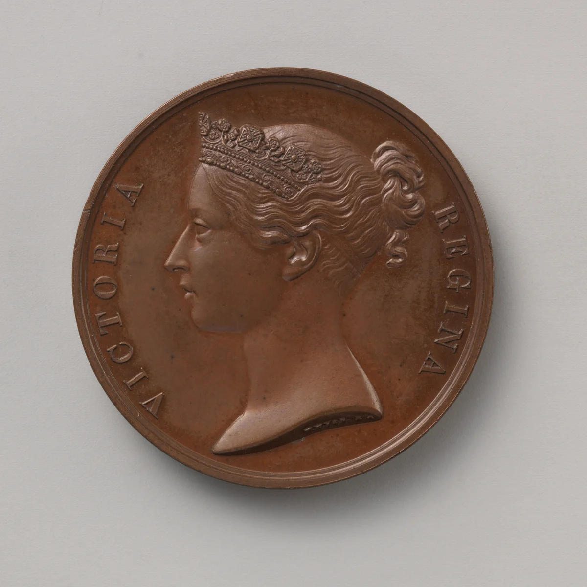 For Conspicuous Gallantry, granted by Queen Victoria, 1855 by William Wyon, metalwork, 1855