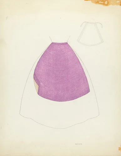 Apron by Nancy Crimi, index of american design, 1935-1942