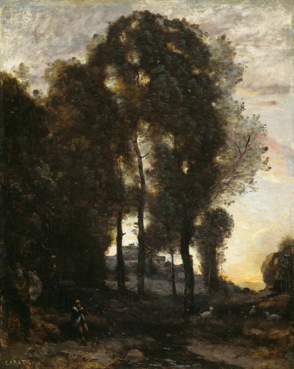 Souvenir of Italy by Jean-Baptiste-Camille Corot, painting, 1855-1860