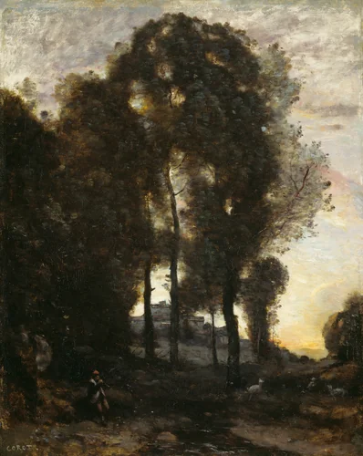 Souvenir of Italy by Jean-Baptiste-Camille Corot, painting, 1855-1860
