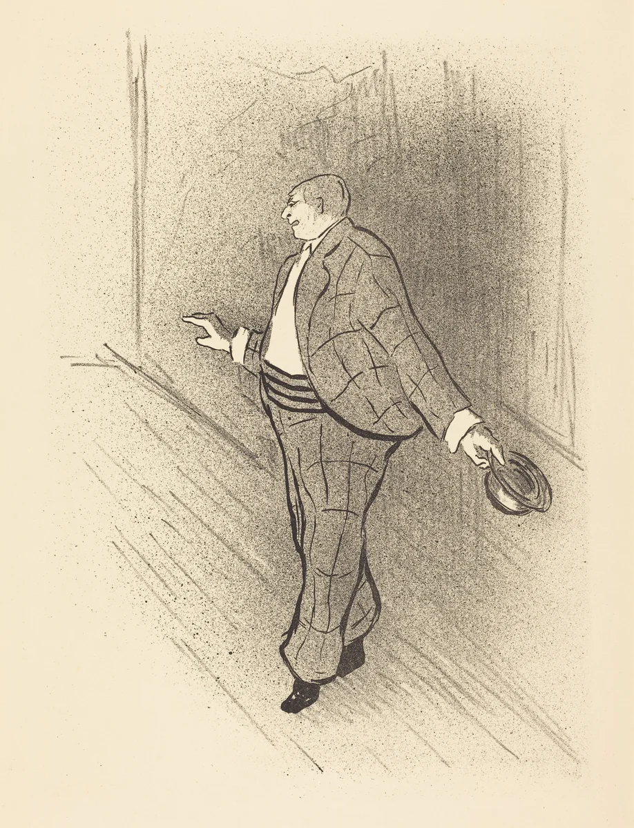 American Singer (Chanteur americain) by Henri Gabriel Ibels, portfolio, 1893