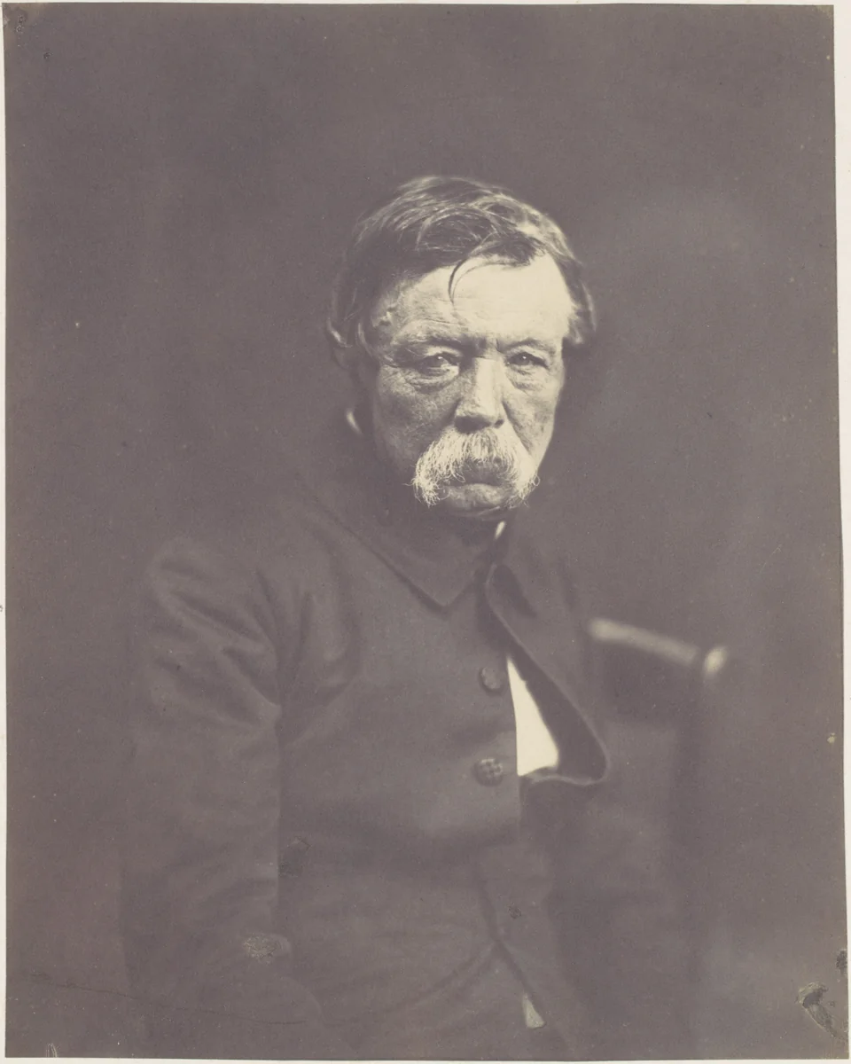 David D'Angers by Edouard Baldus, photograph, 1853