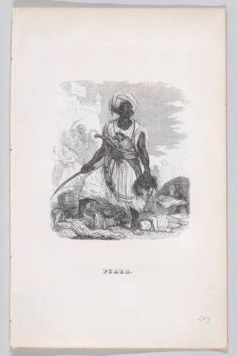 Psara, from "The Complete Works of Béranger" by J. J. Grandville, print, 1836