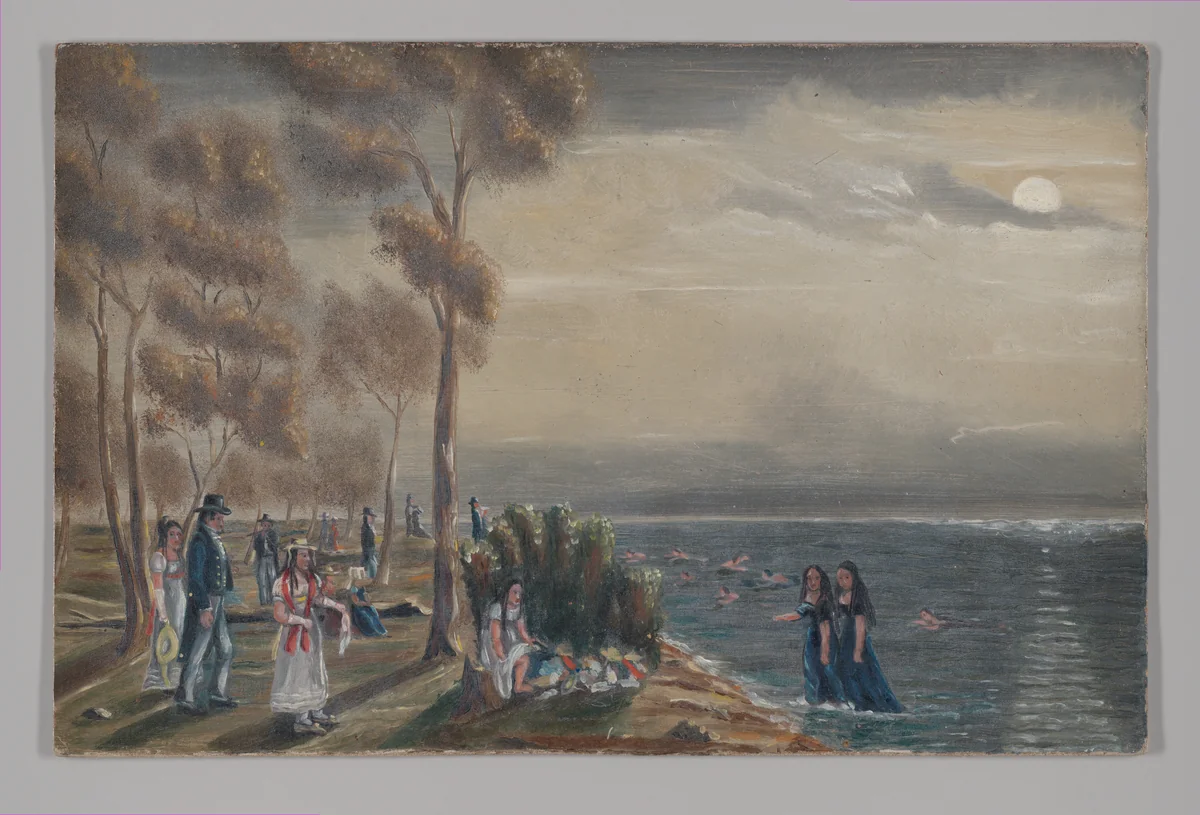 Bathing Party by William P. Chappel, artwork, 1870