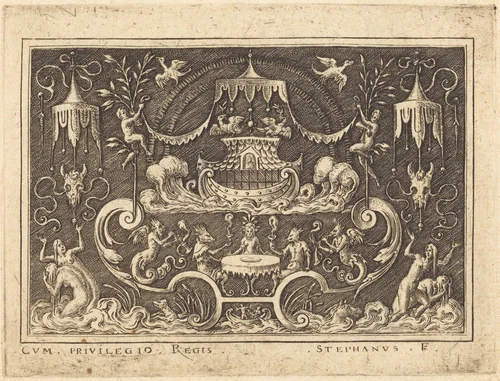 The Deluge by Etienne Delaune, print, 1519-1583