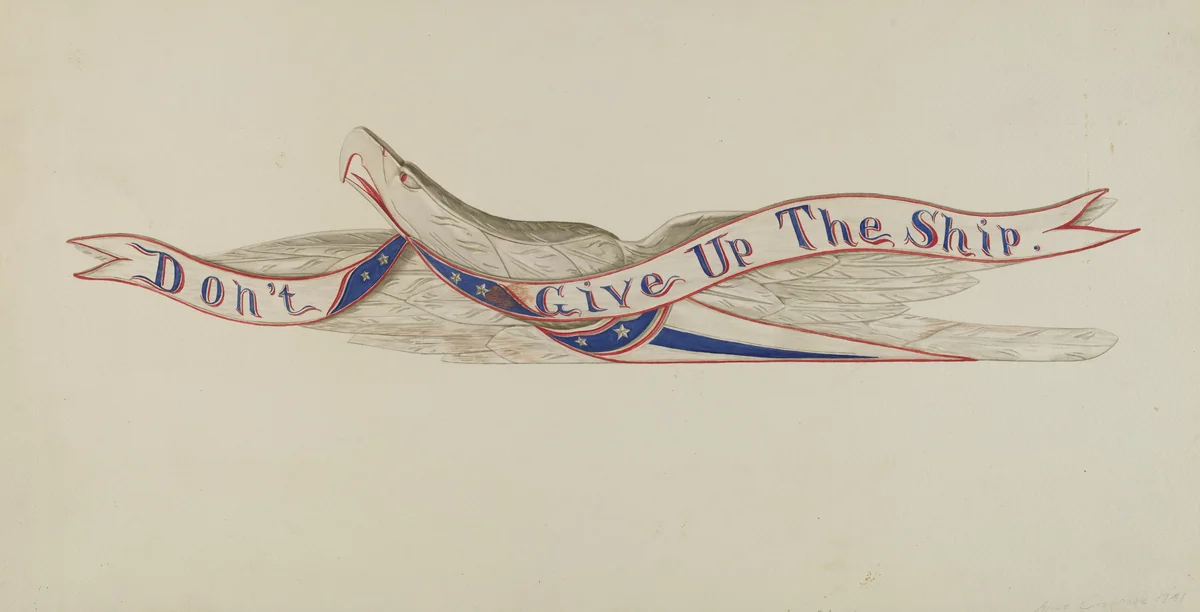 Carved Eagle by Alice Cosgrove, index of american design, 1942