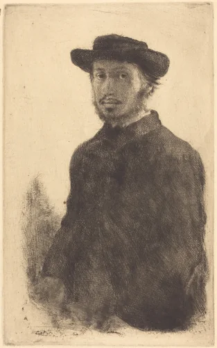 Self-Portrait (Edgar Degas, par lui-même) by Edgar Degas, print, 1857