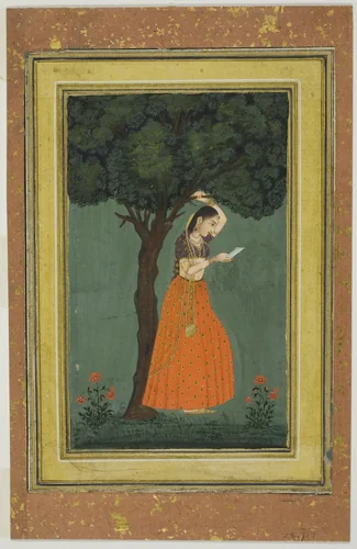 Woman Grasping Tree Branch by India Deccan, other, 1699-1799