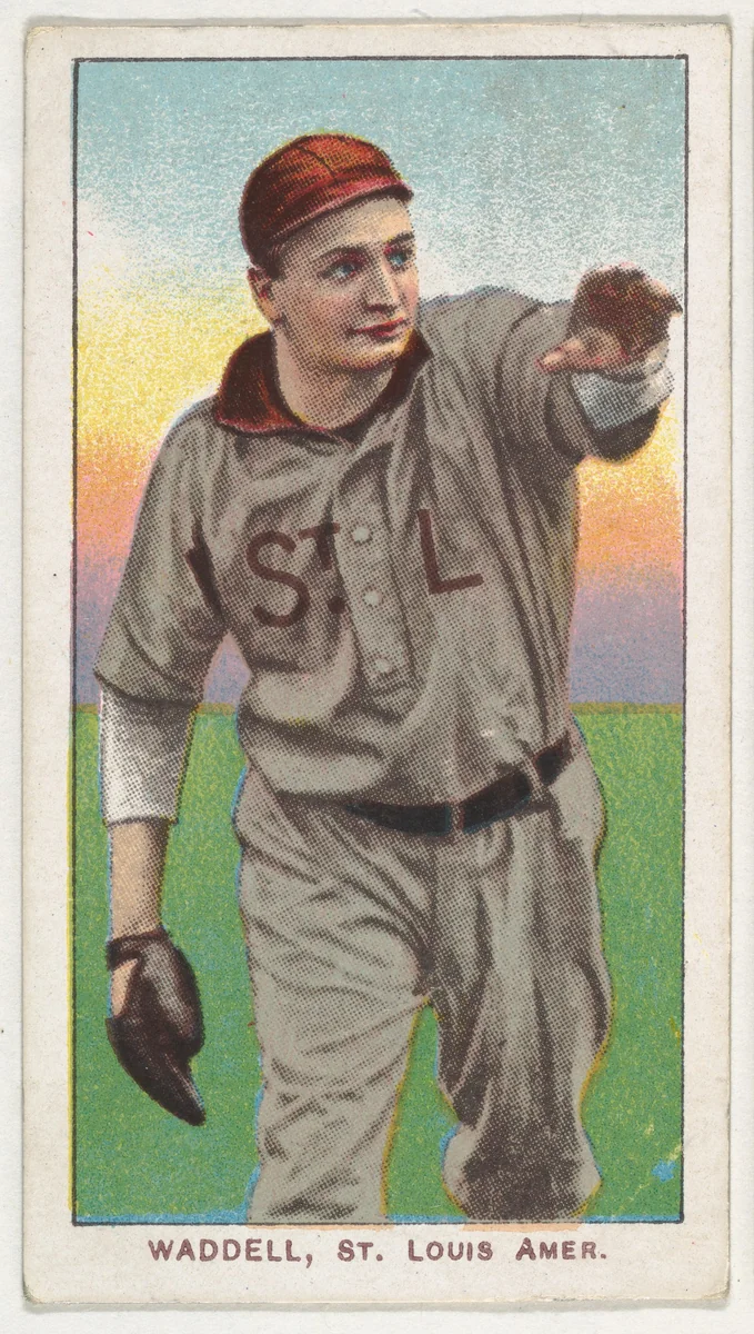 Waddell, St. Louis, American League, from the White Border series (T206) for the American Tobacco Company by American Tobacco Company, print, 1909-1911