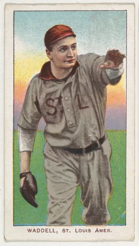 Waddell, St. Louis, American League, from the White Border series (T206) for the American Tobacco Company by American Tobacco Company, print, 1909-1911