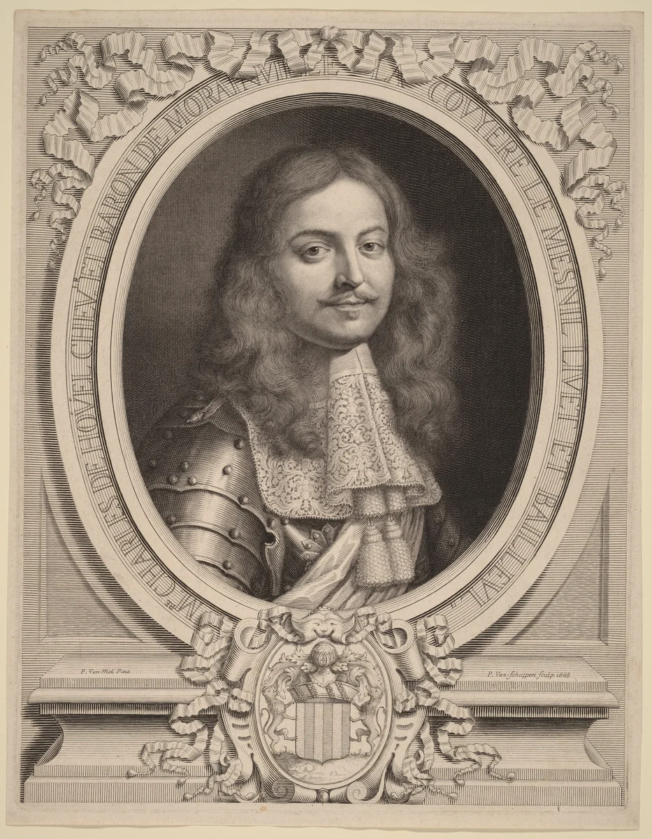 Charles de Houel de Morainville by Peter Ludwig van Schuppen, print, 1668
