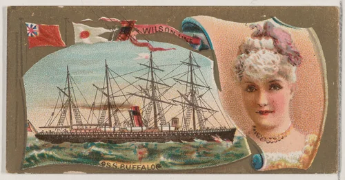 Steamship Buffalo, Wilson Line, from the Ocean and River Steamers series (N83) for Duke brand cigarettes by W. Duke, Sons & Co., print, 1887