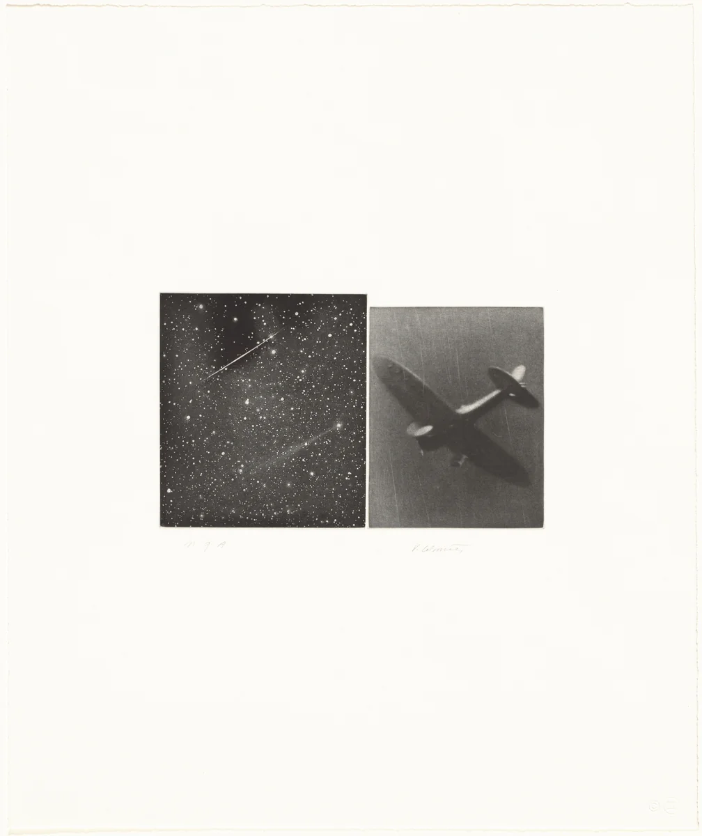 Concentric Bearings, B by Vija Celmins, print, 1983-1984