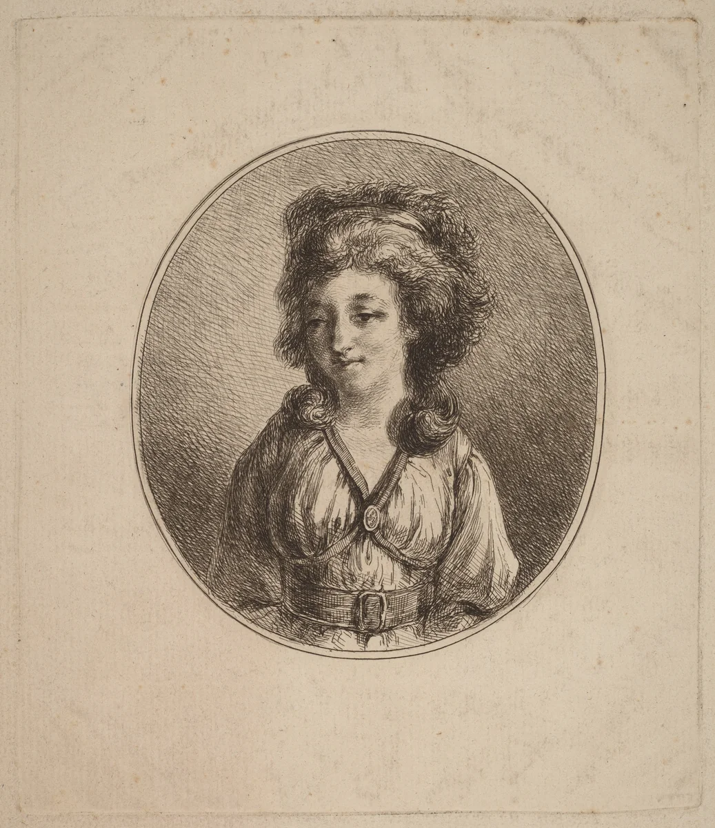 Anne-Dorothée, Duchesse de Courlande by Vivant Denon, print, 1790-1799