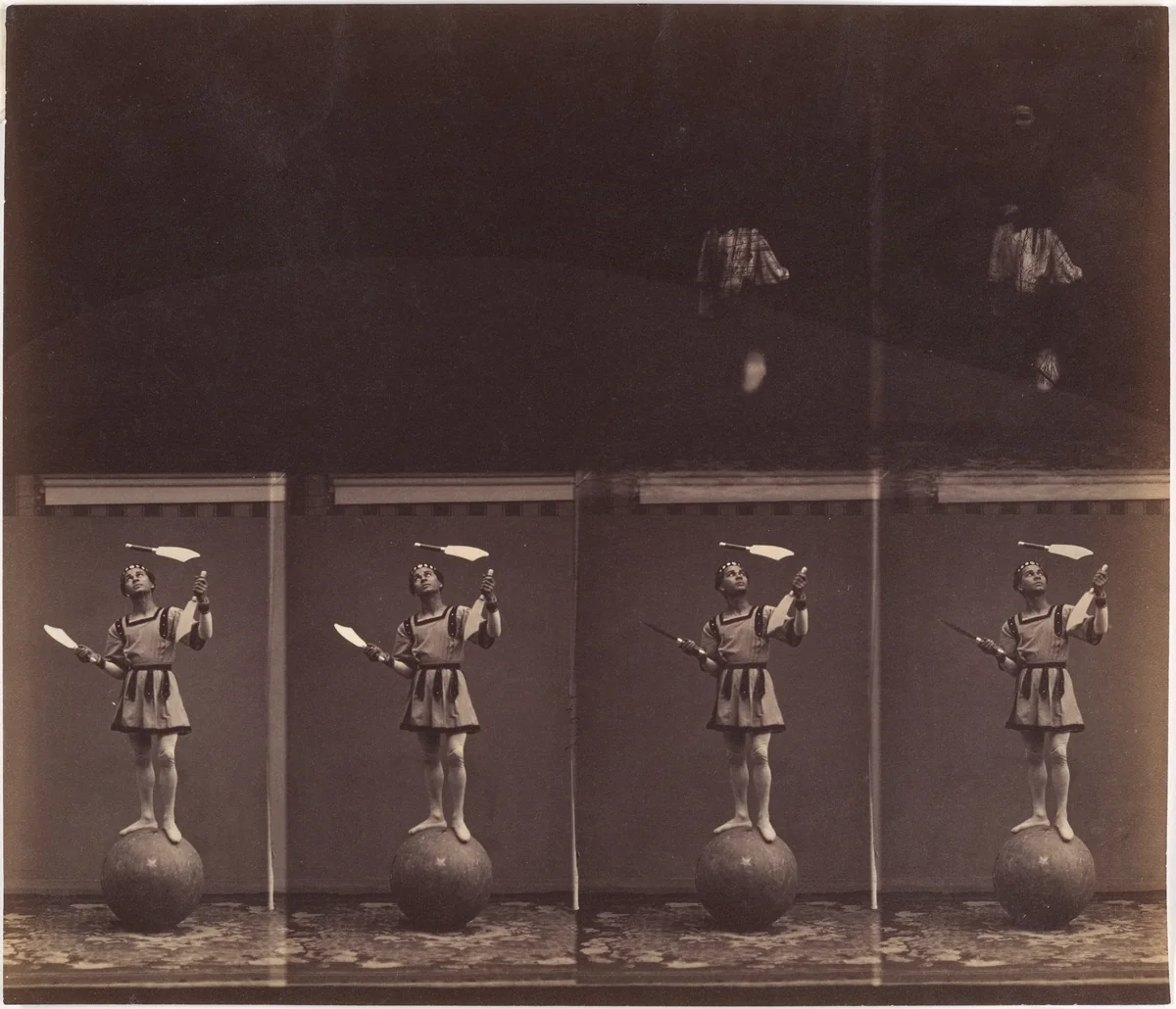 The Juggler Manoel by André Adolphe-Eugène Disdéri, photograph, 1861