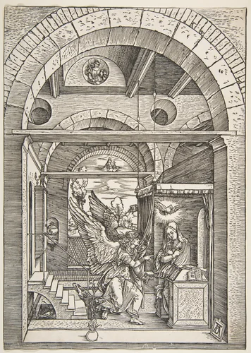 The Annunciation, from "The Life of the Virgin" by Albrecht Dürer, print, 1503
