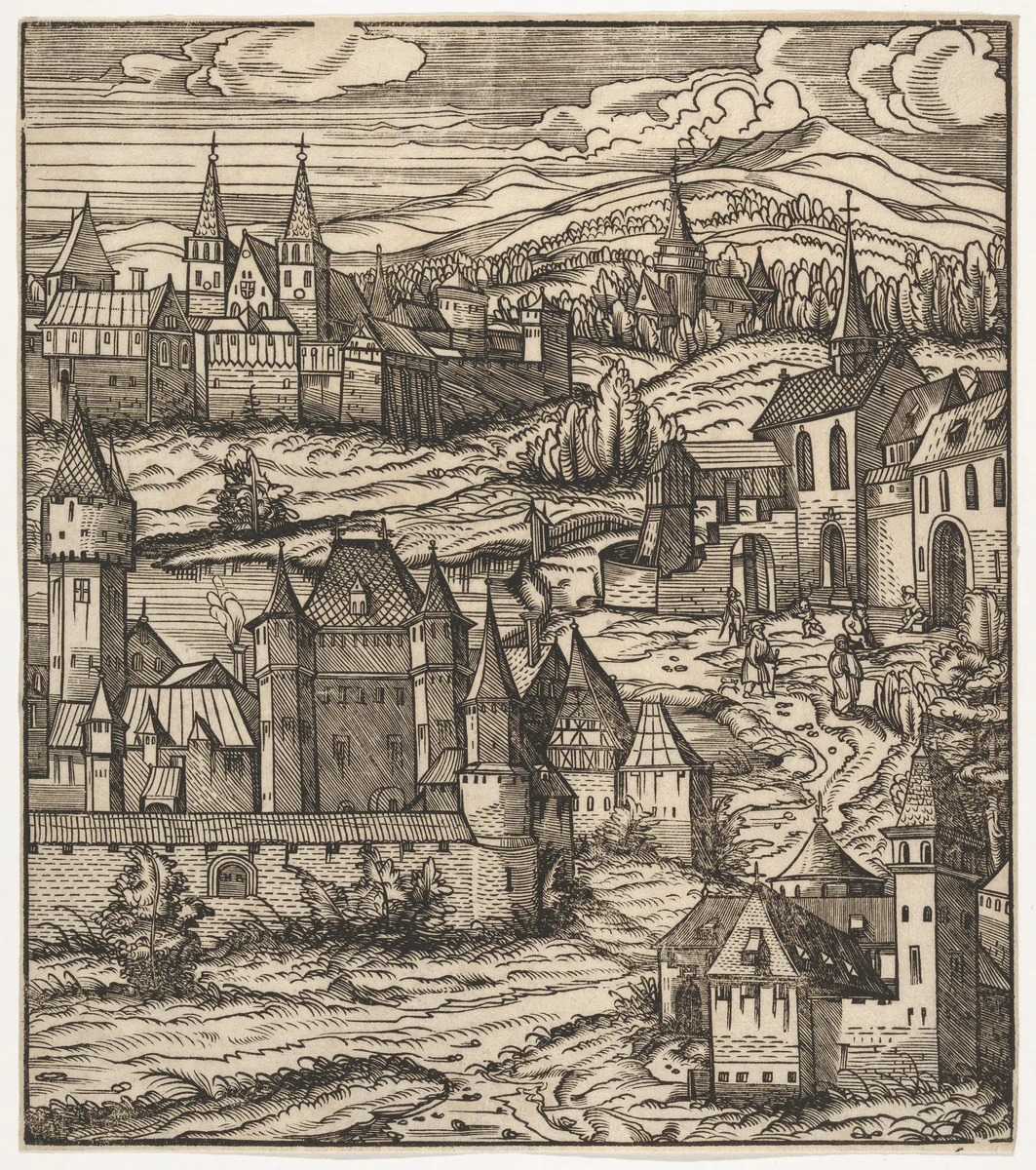 The Splendid Foundation of the Old White King, from "Der Weisskunig" by Hans Burgkmair, print, 1775-1800