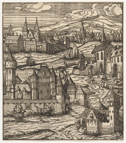 The Splendid Foundation of the Old White King, from "Der Weisskunig" by Hans Burgkmair, print, 1775-1800