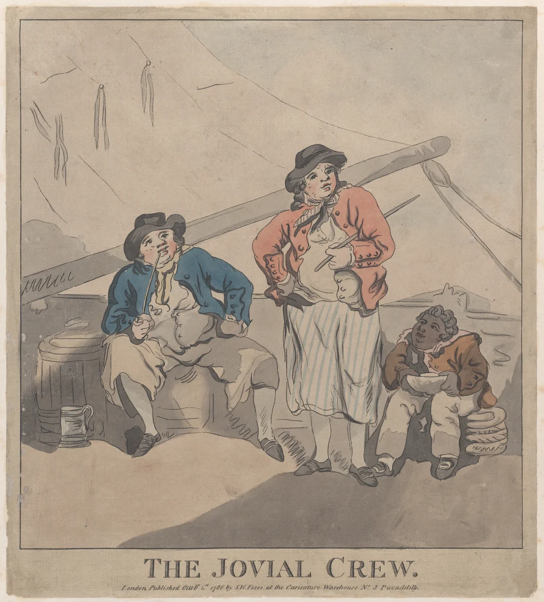 The Jovial Crew by Thomas Rowlandson, print, 1786