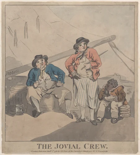 The Jovial Crew by Thomas Rowlandson, print, 1786