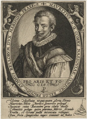 Maurice of Nassau, Prince of Orange by Crispijn van de Passe I, print, 1598