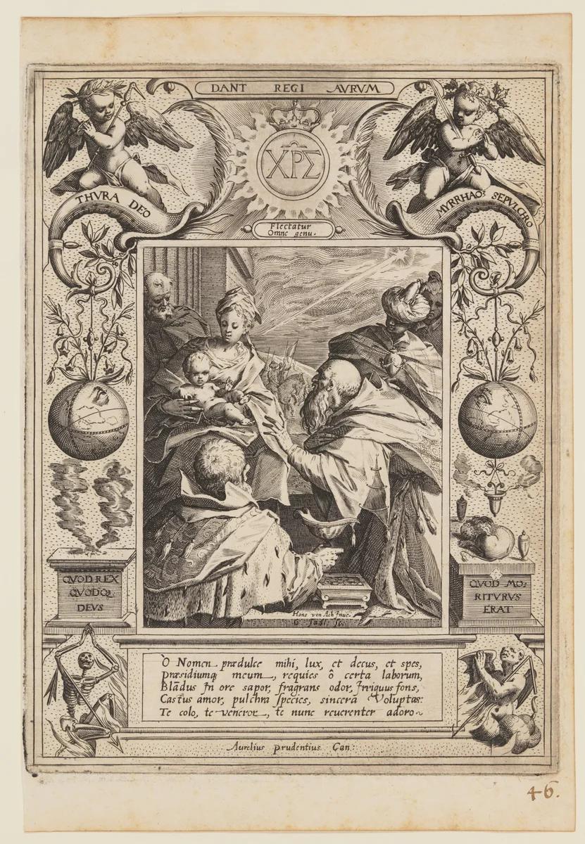 Adoration of the Magi by Aegidius Sadeler II, print, 1590