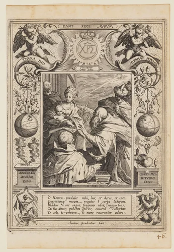 Adoration of the Magi by Aegidius Sadeler II, print, 1590