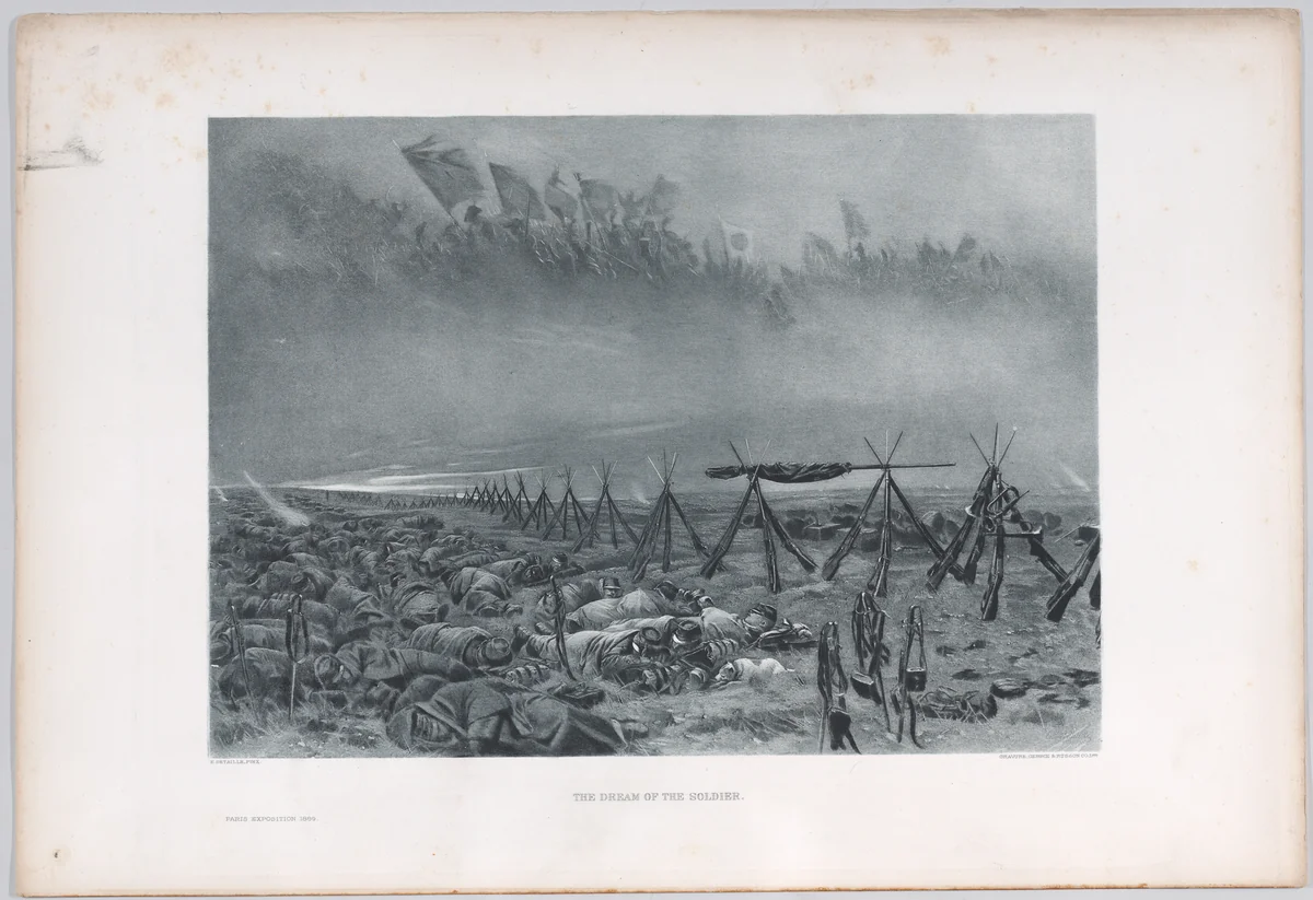 The Dream of the Soldier by Edouard Detaille, print, 1889
