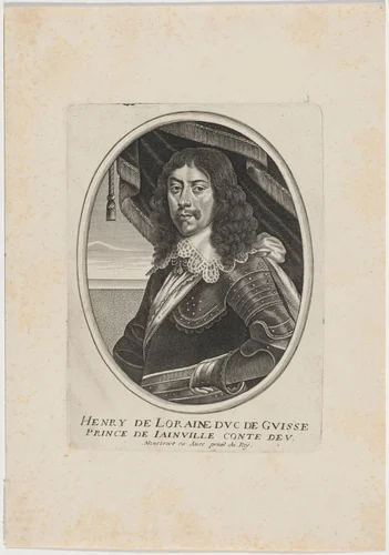 Henry de Lorraine, Fifth Duc de Guise by Balthasar Moncornet, print, 1600-1668