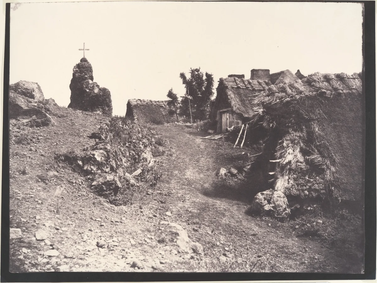 Village de Murols by Edouard Baldus, photograph, 1854