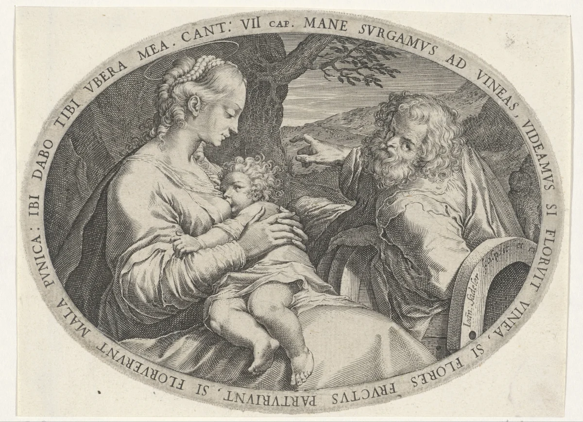 Rest on the Flight into Egypt by Unknown, print, 1560-1600