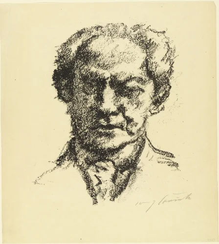 Arno Holz by Lovis Corinth, print, 1922