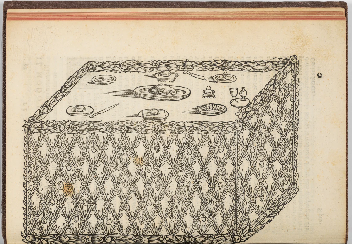 Il Trinciante. . .Ampliato et Perfettione ridoto dal Cavalier Reale Fusoritto da Narni by Vincenzo Cervio, book, 1593