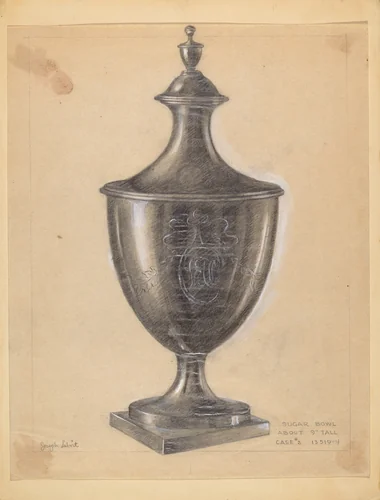 Sugar Bowl by Joseph Leboit, index of american design, 1935-1942