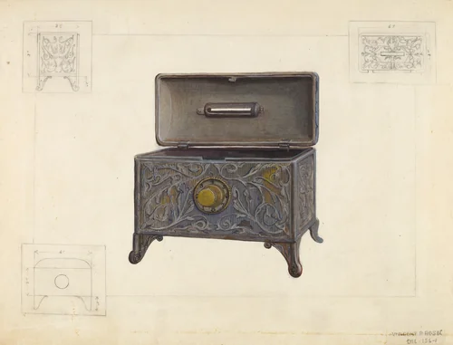 Iron Bank by Vincent P. Rosel, index of american design, 1936