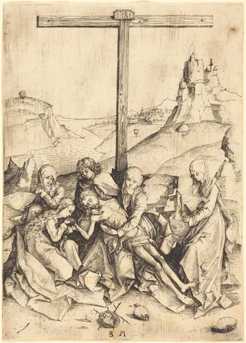 The Lamentation by Master BM, print, 1480-1490