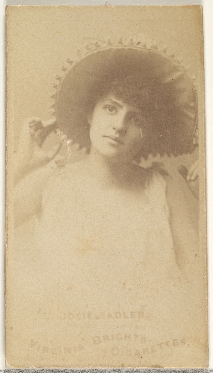 Josie Sadler, from the Actors and Actresses series (N45, Type 1) for Virginia Brights Cigarettes by Allen & Ginter, photograph, 1885-1891