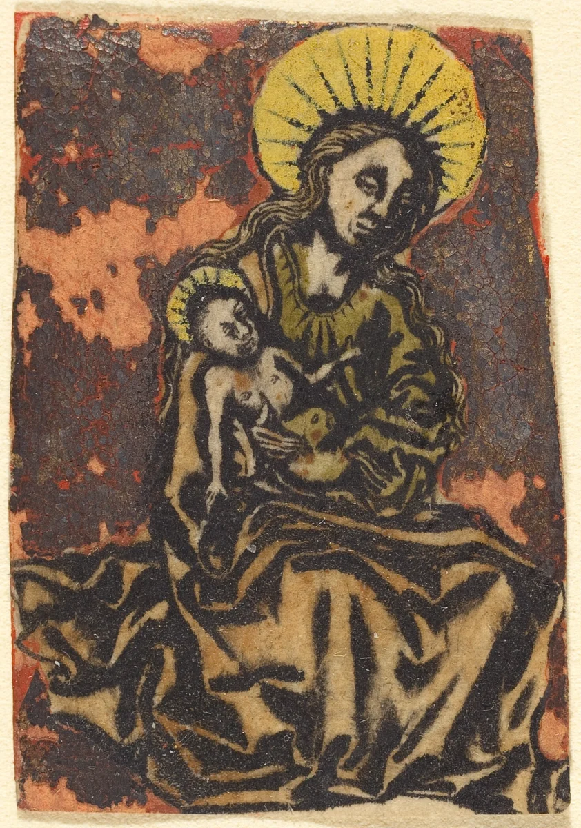 Madonna and Child by German 15th Century, print, 1480