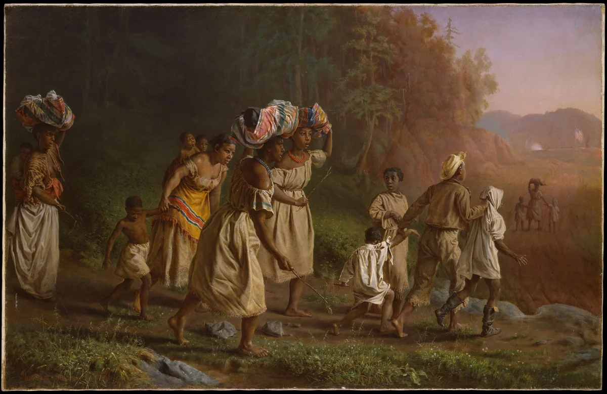 On to Liberty by Theodor Kaufmann, artwork, 1867