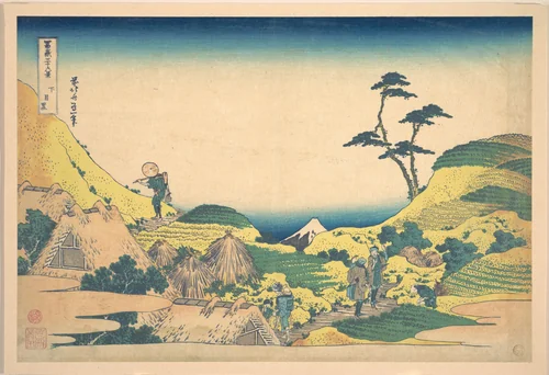 Lower Meguro (Shimo Meguro), from the series Thirty-six Views of Mount Fuji (Fugaku sanjūrokkei) by Katsushika Hokusai (葛飾 北斎), print, 1820-1842