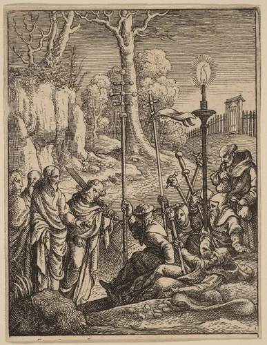Jesus Confronting His Detractors by Wenceslaus Hollar
Hans Holbein the younger, print, 1607-1677